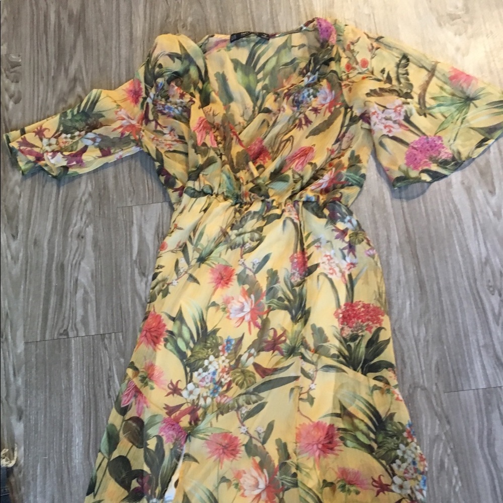 Zara floral summer dress